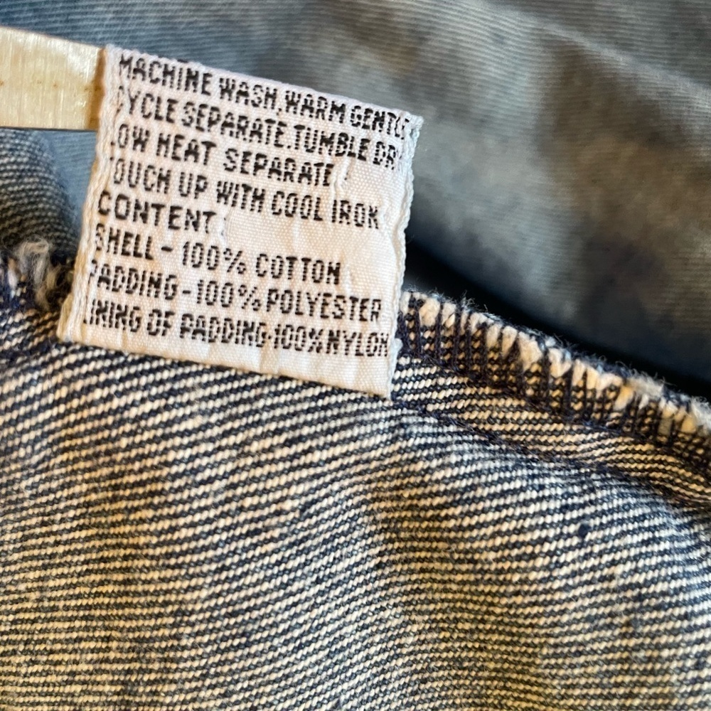 Vintage The Jack Set Blue Wash Snap Button Pocket Denim Jean Jacket Size L 80s - Picture 9 of 13